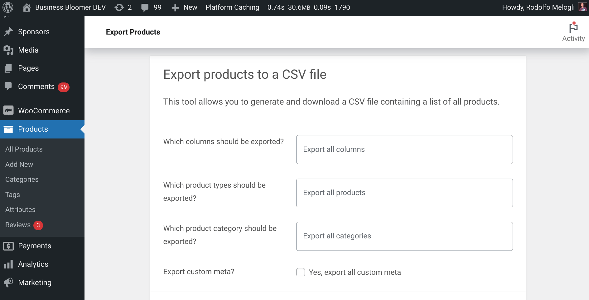 Você está visualizando atualmente WooCommerce: Allow CSV Product Export By Tag